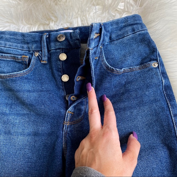 Good American High Rise Button Fly Jeans Size 2 - Picture 7 of 8